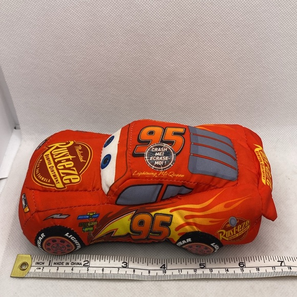 Disney Pixar Cars Lightning McQueen Plush Soft Toy 7" - Picture 14 of 15